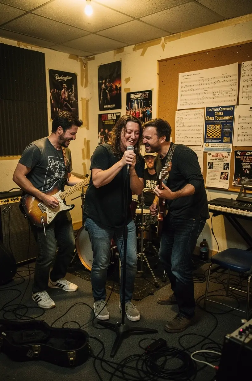 Community games showcasing chess, mafia, and live music.